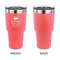 Birthday Princess 30 oz Stainless Steel Ringneck Tumblers - Coral - Single Sided - APPROVAL