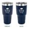Birthday Princess 30 oz Stainless Steel Tumbler - Navy - Double Sided (Personalized)
