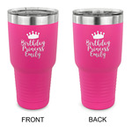 Birthday Princess 30 oz Stainless Steel Tumbler - Pink - Double Sided (Personalized)