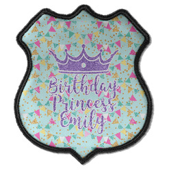 Birthday Princess Iron On Shield Patch C w/ Name or Text