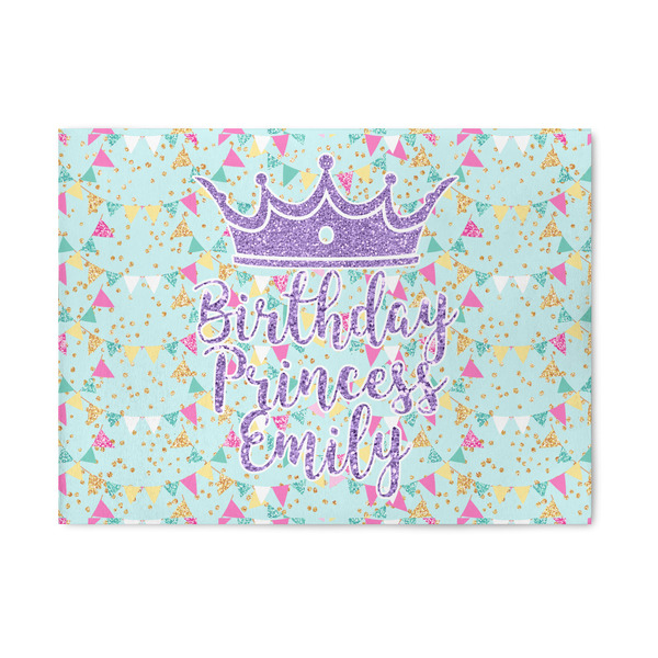 Custom Birthday Princess 5' x 7' Patio Rug (Personalized)