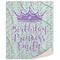 Birthday Princess Sherpa Throw Blanket - 60"x80" (Personalized)