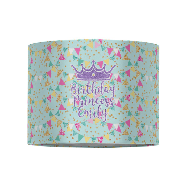 Birthday Princess 8" Drum Lampshade - FRONT (Fabric)