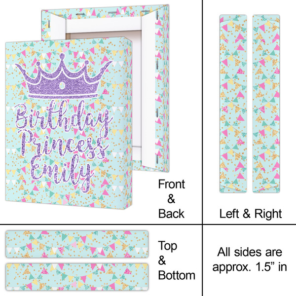 Birthday Princess 8x10 - Canvas Print - Approval