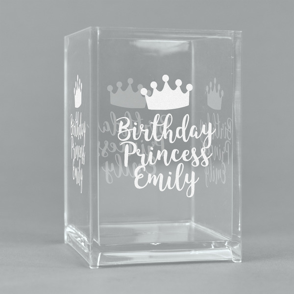 Custom Birthday Princess Acrylic Pen Holder (Personalized)