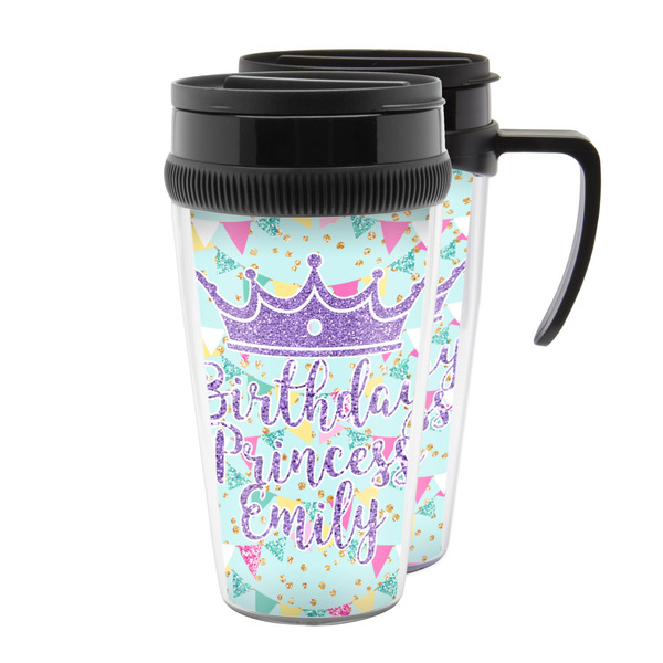 Custom Birthday Princess Acrylic Travel Mug (Personalized)