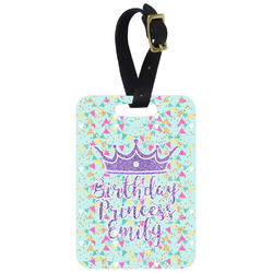 Birthday Princess Metal Luggage Tag w/ Name or Text