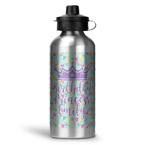 Custom Birthday Princess Water Bottle - Aluminum - 20 oz (Personalized)