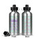 Birthday Princess Aluminum Water Bottle - Front and Back