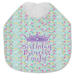 Birthday Princess Jersey Knit Baby Bib w/ Name or Text