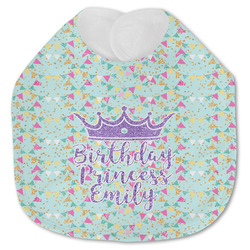 Birthday Princess Jersey Knit Baby Bib w/ Name or Text