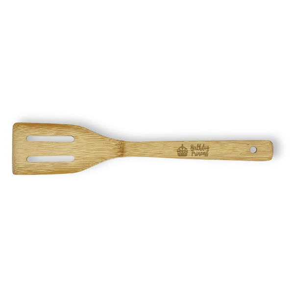 Custom Birthday Princess Bamboo Slotted Spatula - Single Sided (Personalized)