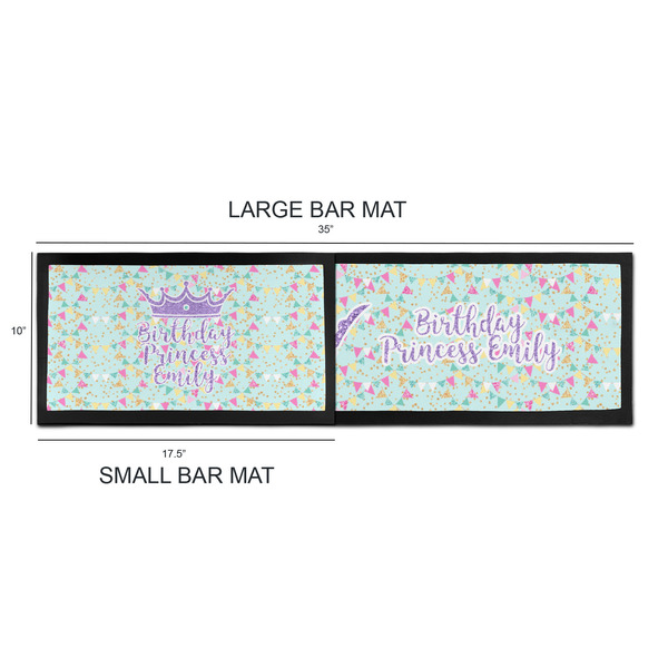 Birthday Princess Bar Mats - Sizing Chart