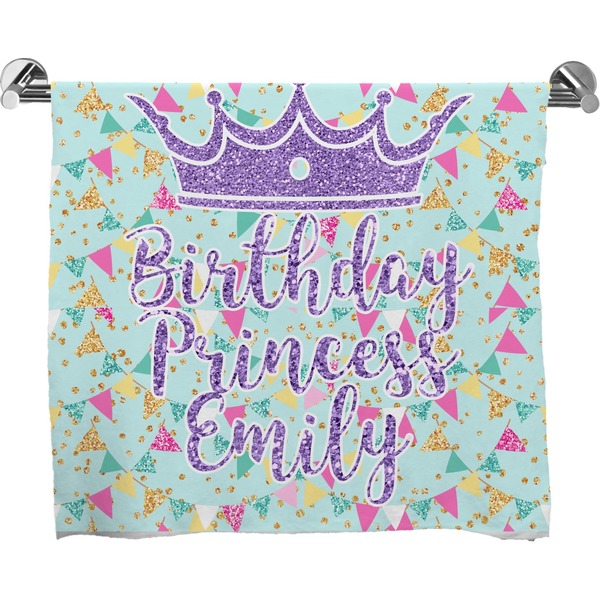 Custom Birthday Princess Bath Towel (Personalized)