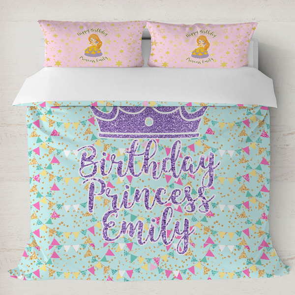 Custom Birthday Princess Duvet Cover Set - King (Personalized)