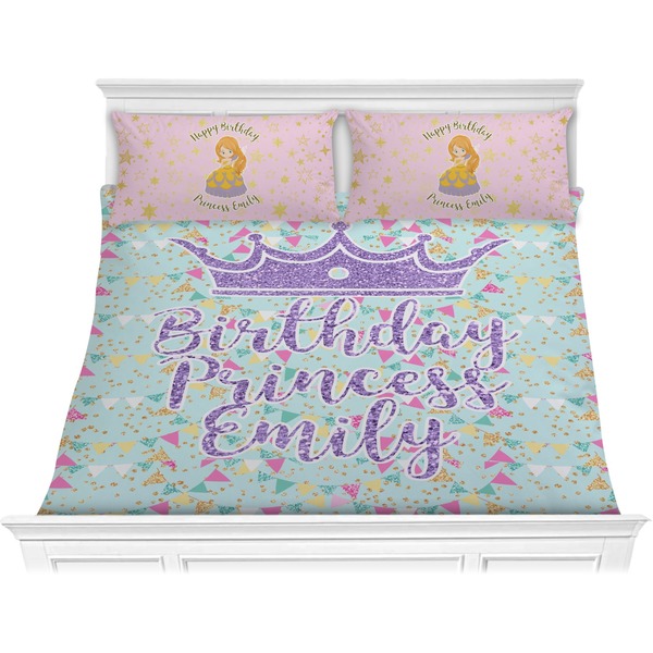 Custom Birthday Princess Comforter Set - King (Personalized)