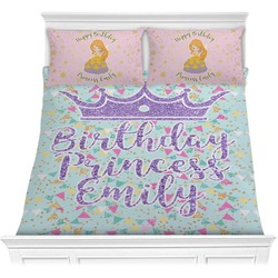 Birthday Princess Comforter Set - Full / Queen (Personalized)