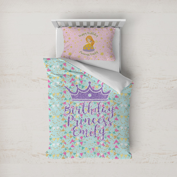 Custom Birthday Princess Duvet Cover Set - Twin (Personalized)