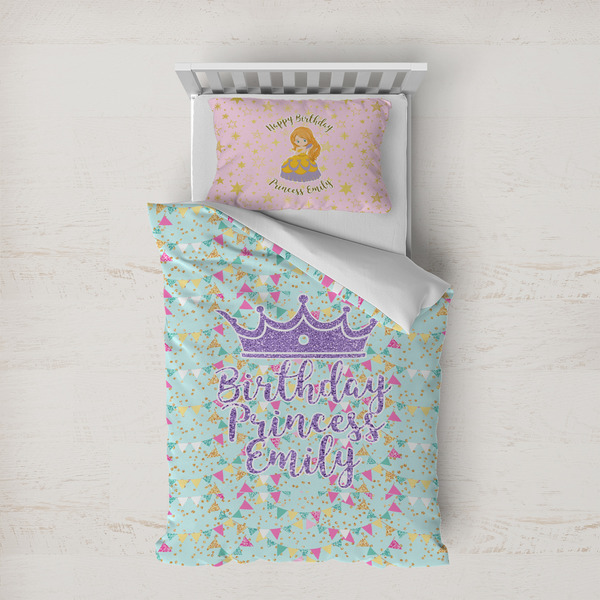Custom Birthday Princess Duvet Cover Set - Twin XL (Personalized)