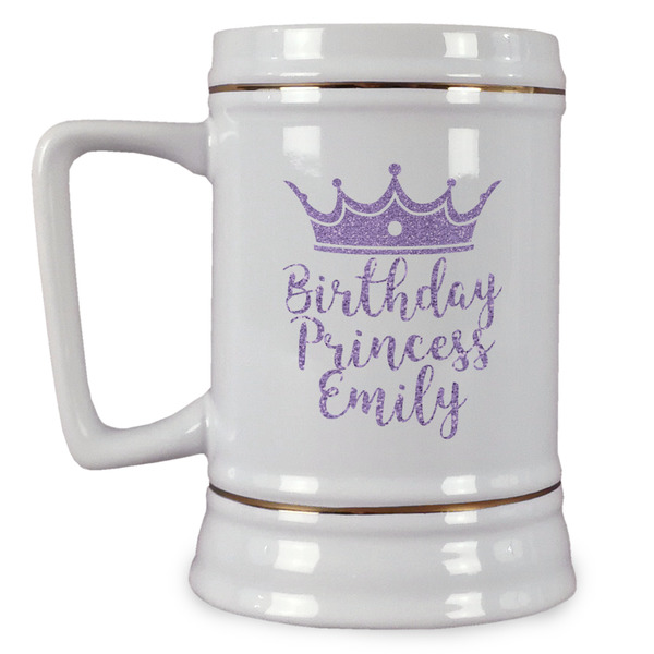 Custom Birthday Princess Beer Stein (Personalized)
