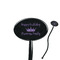 Birthday Princess 7" Oval Plastic Stir Sticks - Black - Single Sided (Personalized)