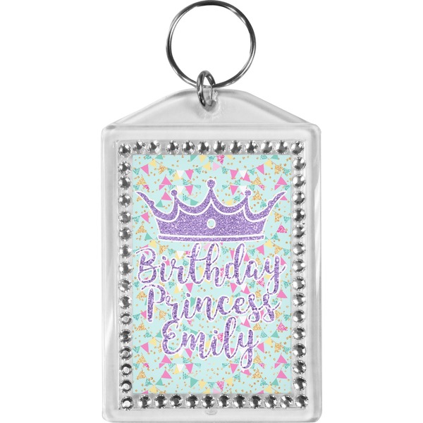 Custom Birthday Princess Bling Keychain (Personalized)