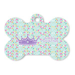 Birthday Princess Bone Shaped Dog ID Tag (Personalized)