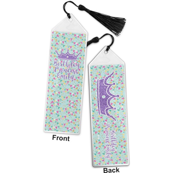 Birthday Princess Bookmark with tassel - Front and Back