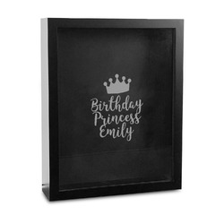 Birthday Princess Bottle Cap Shadow Box - 11in x 14in (Personalized)