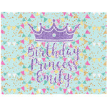 Birthday Princess Woven Fabric Placemat - Twill w/ Name or Text