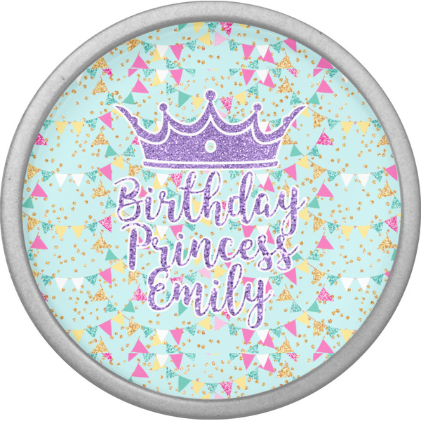 Birthday Princess Cabinet Knob - Nickel - Front