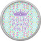 Birthday Princess Cabinet Knob - Nickel - Front