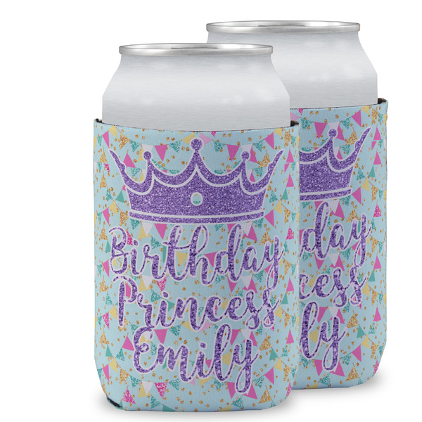Custom Birthday Princess Can Cooler (12 oz) w/ Name or Text