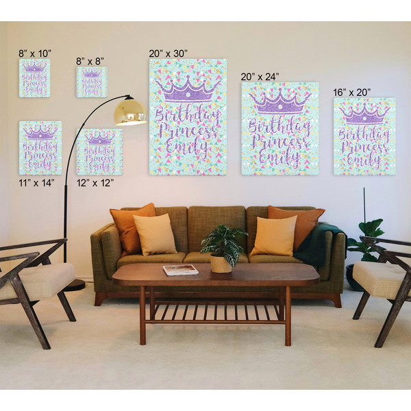 Birthday Princess Canvas Prints - Multiple Sizes