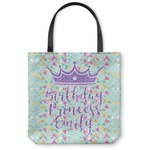 Birthday Princess Canvas Tote Bag - Small - 13"x13" (Personalized)