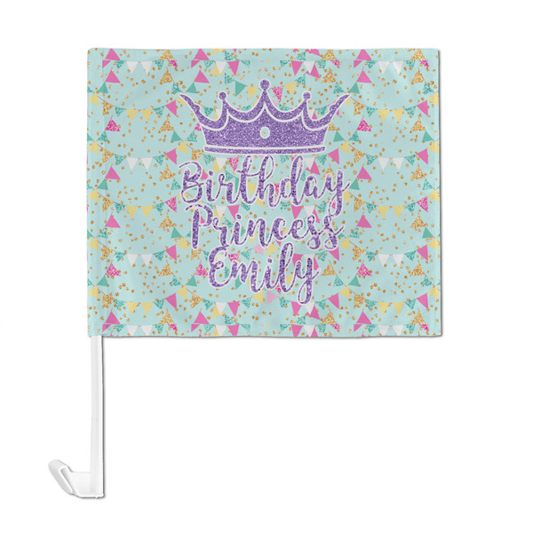 Birthday Princess Car Flag - Large - FRONT