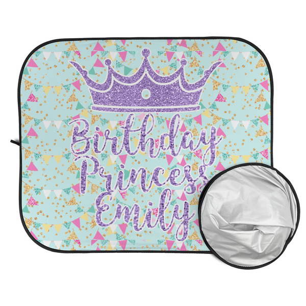 Birthday Princess Car Sun Shades - FOLDED & UNFOLDED
