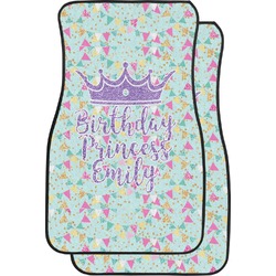 Birthday Princess Car Floor Mats (Front Seat) (Personalized)