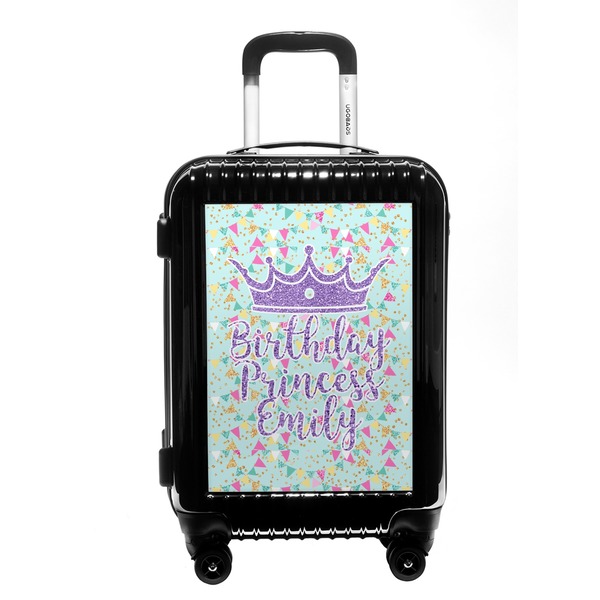 Custom Birthday Princess Carry On Hard Shell Suitcase (Personalized)