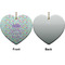 Birthday Princess Ceramic Flat Ornament - Heart Front & Back (APPROVAL)