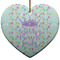 Birthday Princess Heart Ceramic Ornament w/ Name or Text
