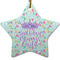 Birthday Princess Star Ceramic Ornament w/ Name or Text