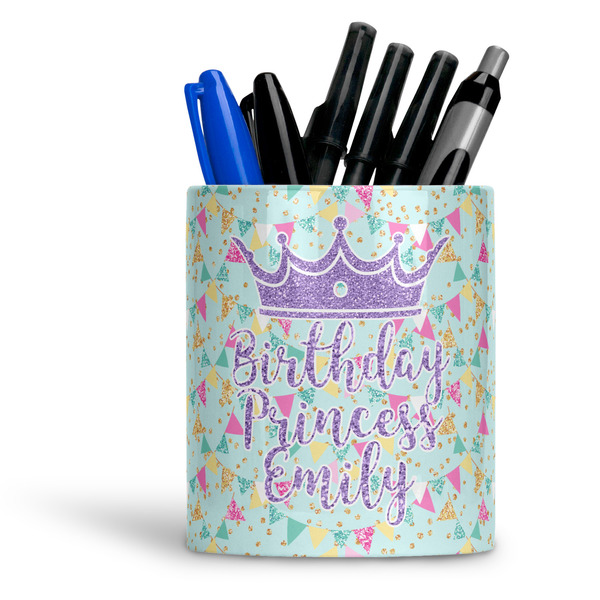 Custom Birthday Princess Ceramic Pen Holder