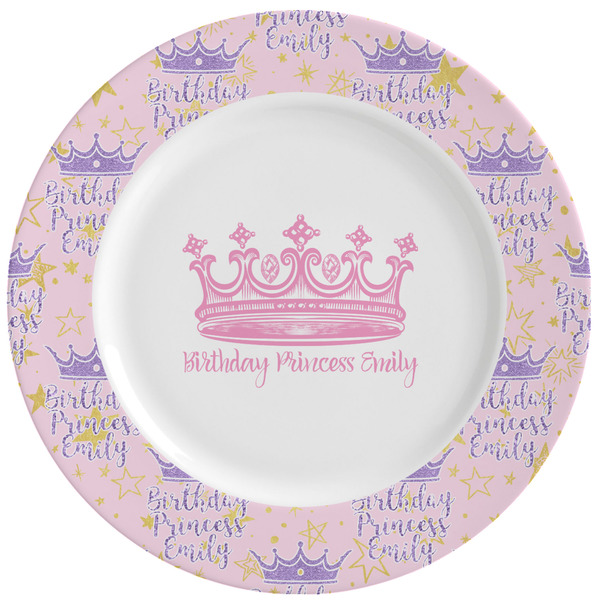 Custom Birthday Princess Ceramic Dinner Plates (Set of 4) (Personalized)
