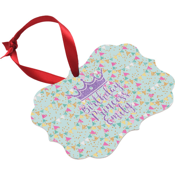 Birthday Princess Christmas Ornament (Angle View)