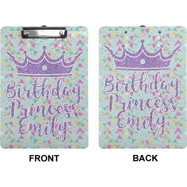 Birthday Princess Clipboard (Letter) (Front + Back)