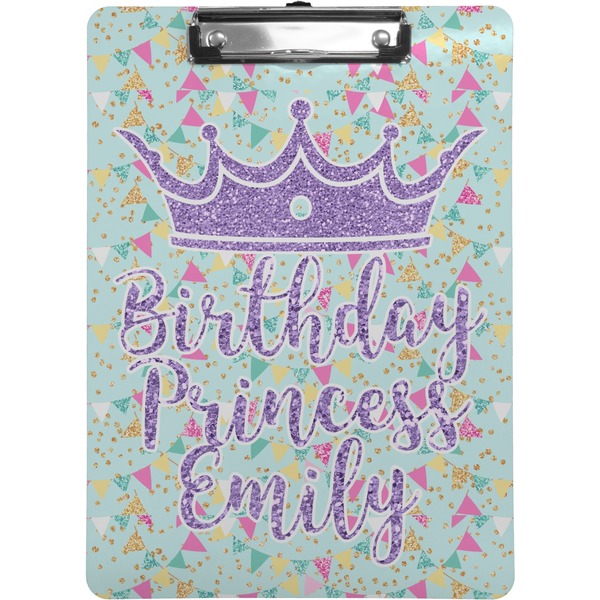 Custom Birthday Princess Clipboard (Letter Size) (Personalized)