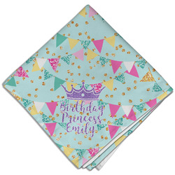 Birthday Princess Cloth Dinner Napkin - Single w/ Name or Text