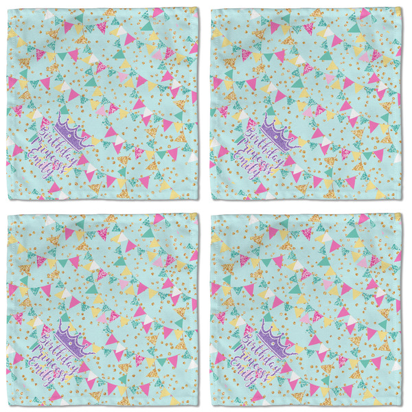Birthday Princess Cloth Napkins - Personalized Lunch (APPROVAL) Set of 4