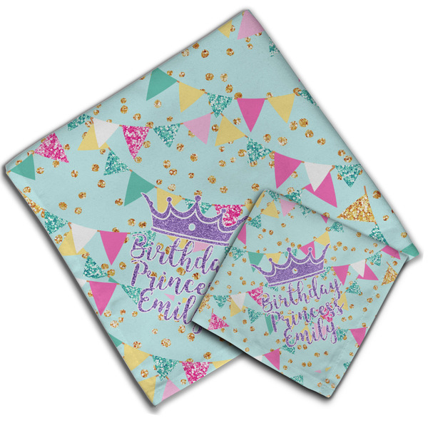 Birthday Princess Cloth Napkins - Personalized Lunch & Dinner (PARENT MAIN)